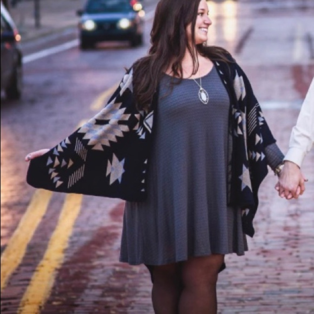 Grey Knit Dress